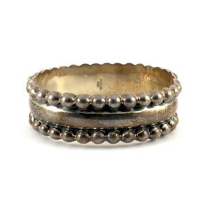 Vintage Sterling Silver 925 Mexico Hinged Bracelet
